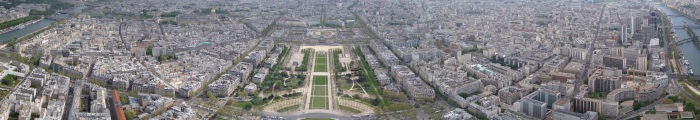Panorama 360&deg; du sommet de la Tour Eiffel