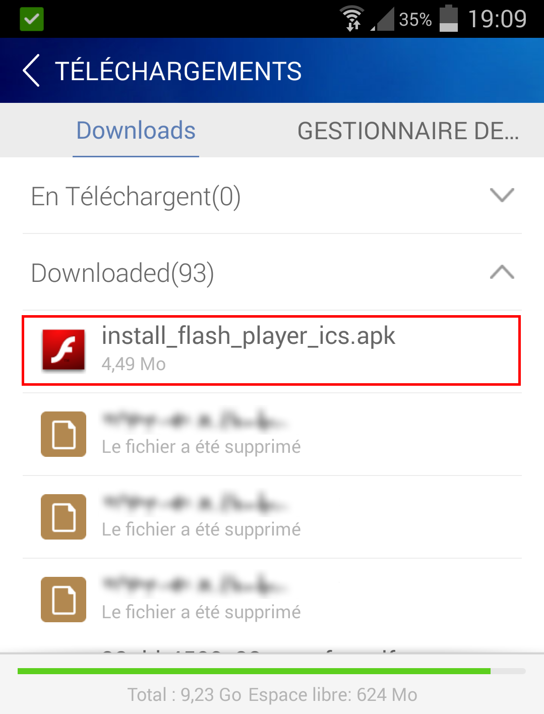 Excuter le fichier APK tlcharg